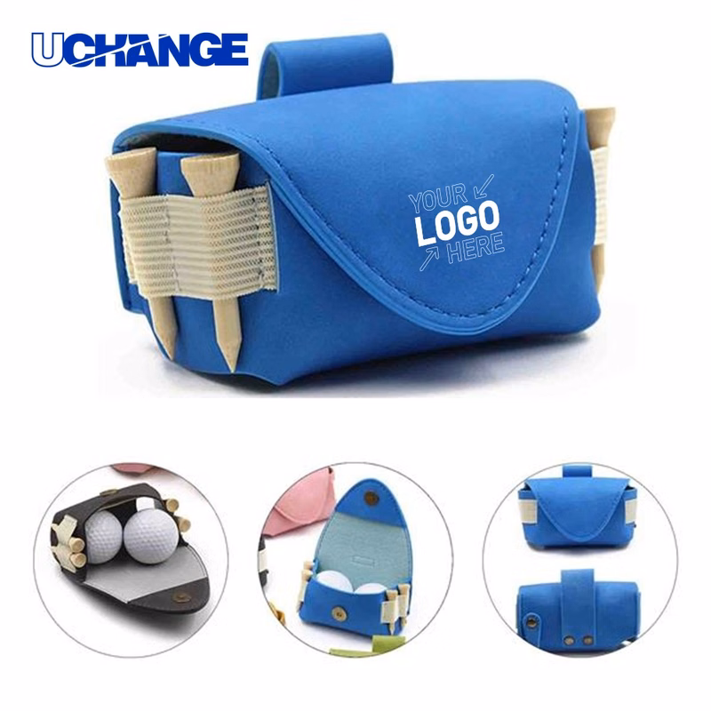 Synthetic Leather Golf Ball Case Holder
