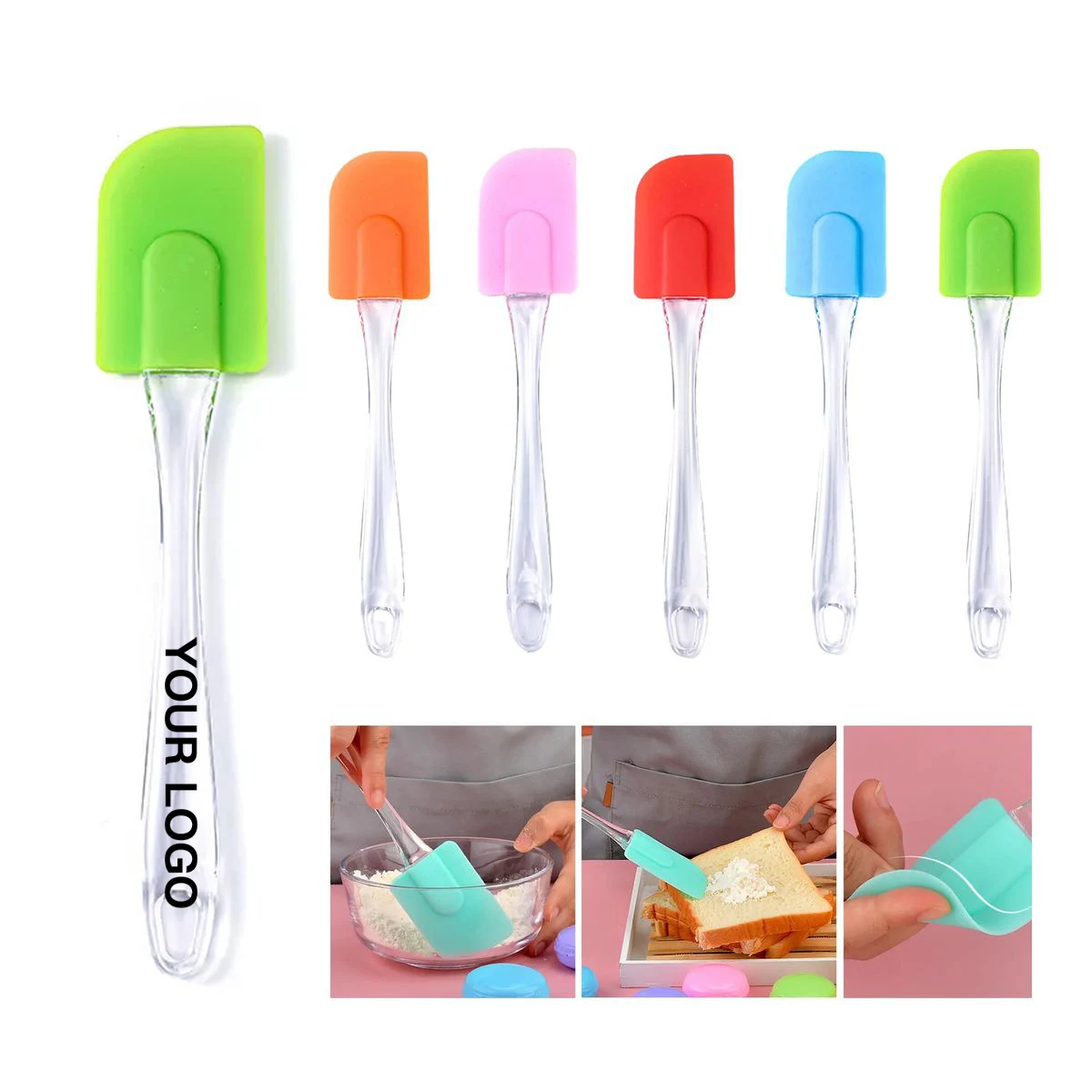 Colored Silicone Spatulas for Baking and Cooking 1
