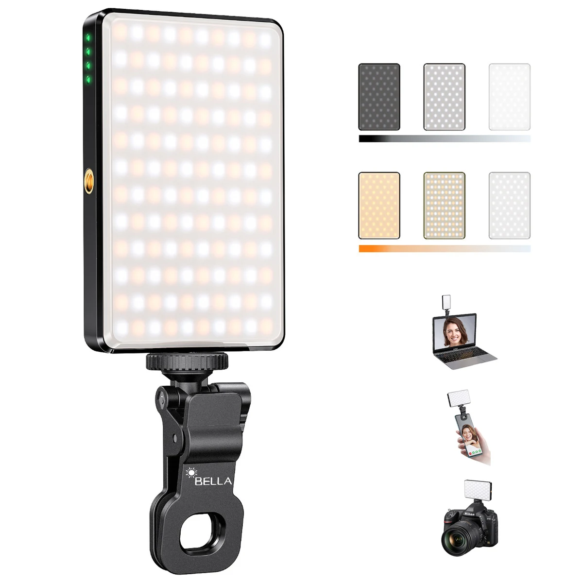 Adjusted 3 Light Modes, for Phone, pad, Camera, Laptop 1