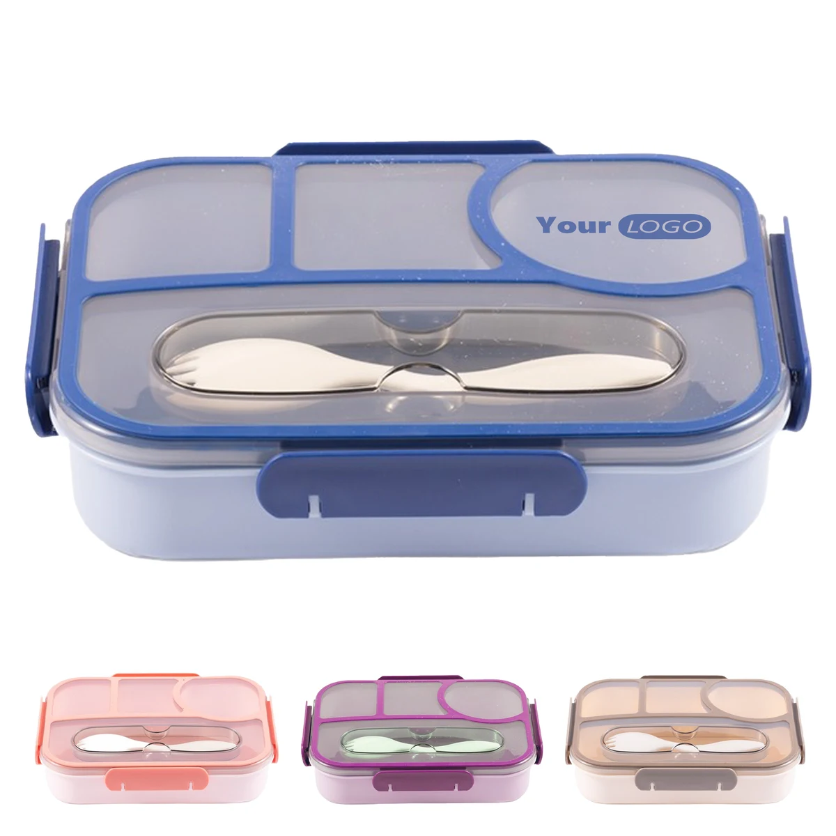 Polypropylene Four Grid Student Lunch Box 1