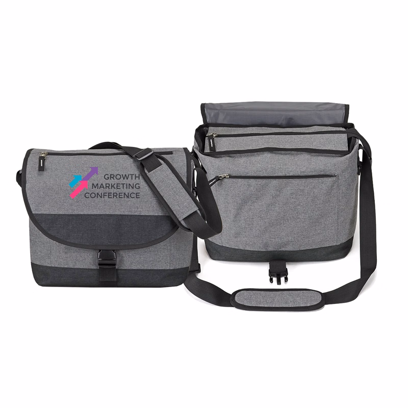 Heather Grey Messenger Bag