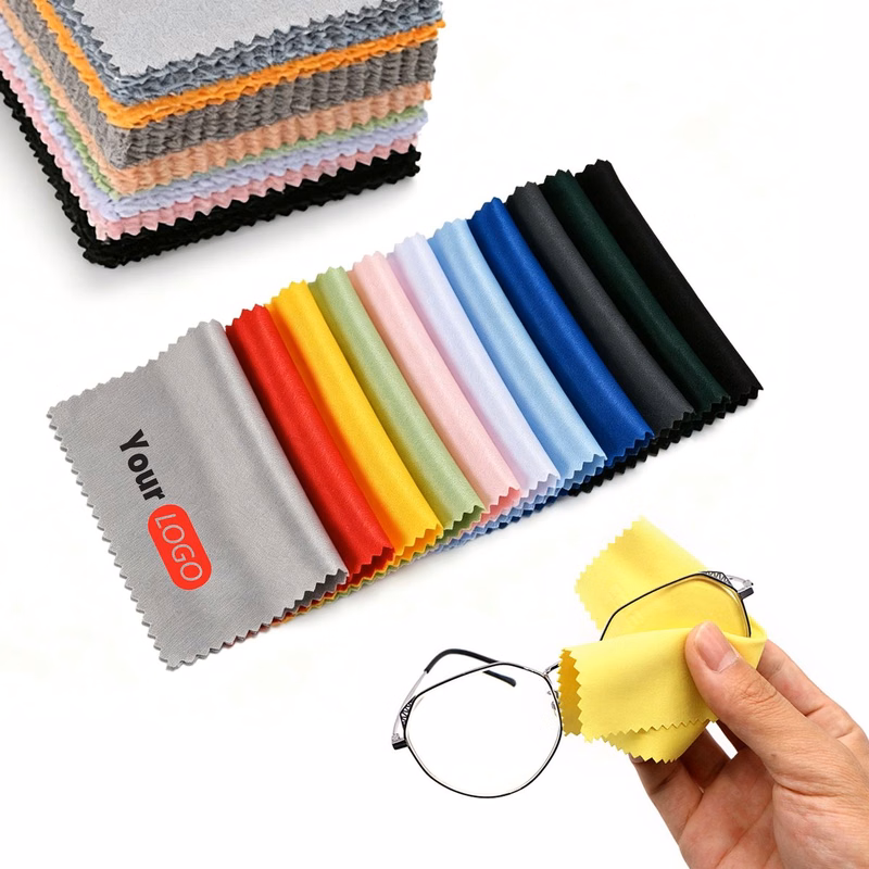 5.7"x6.9"Microfiber Double-Sided Flannel Eyeglass Cleaning Cloth