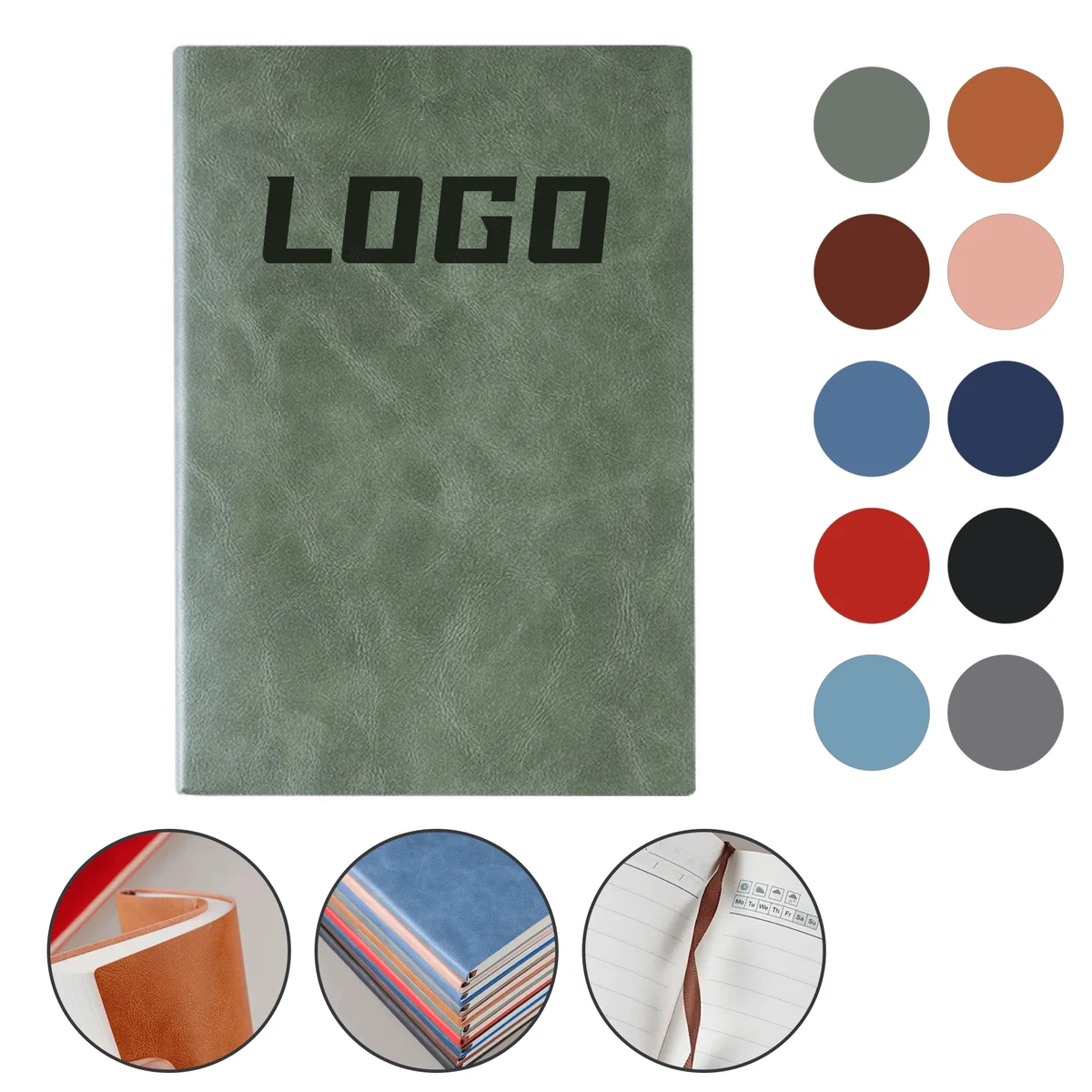 A5 PU Leather Thread-Bound Notebook 1