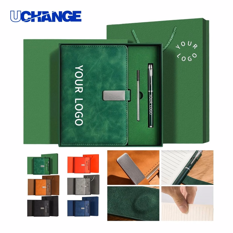 Office Gift Set Kit with Notebook and Pen for Business Use