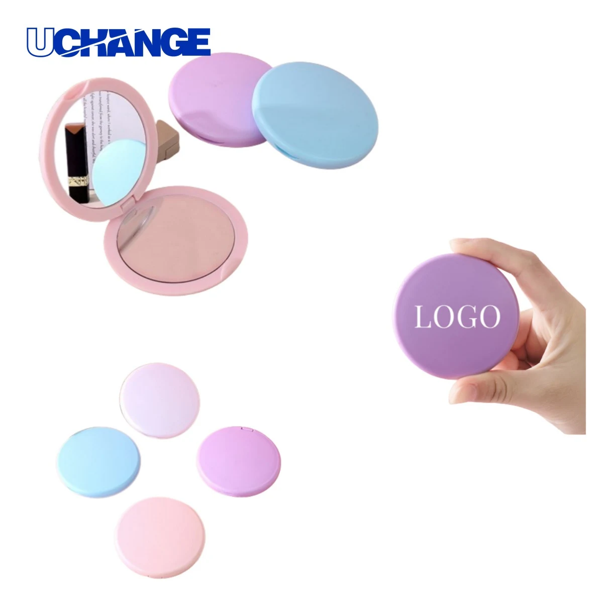 Custom Double Sided Mini Makeup Mirror 1
