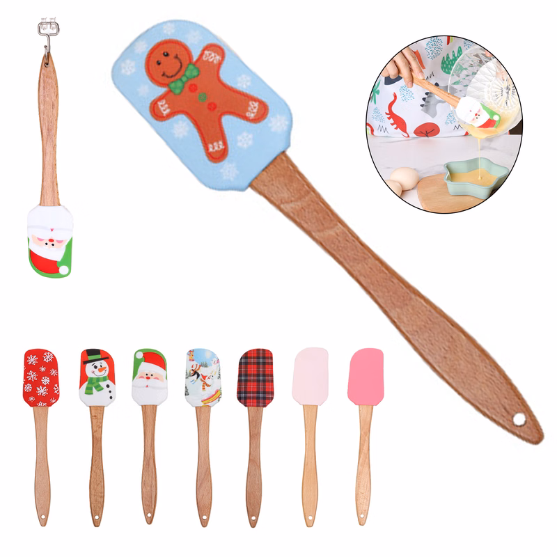 MOQ 10 Food Grade Silicone Scraper for Baking and Mixing