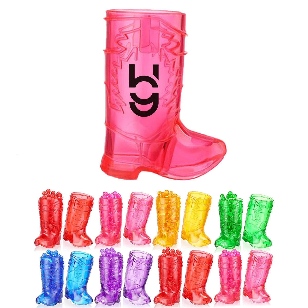 Cowboy Boot Style Plastic Shot Glass 1