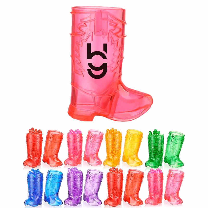 Cowboy Boot Style Plastic Shot Glass