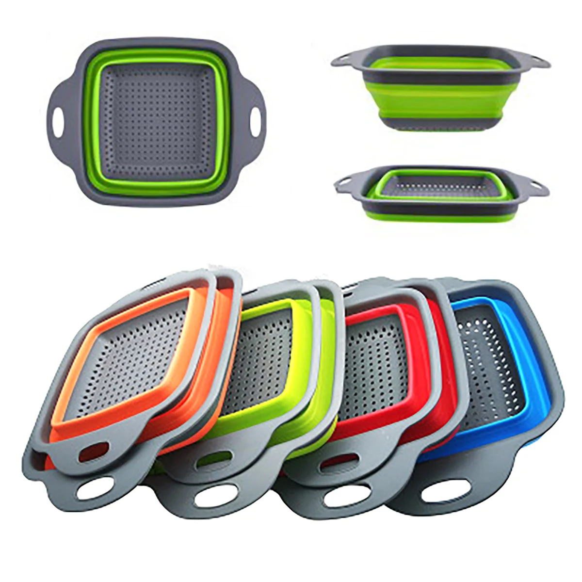 Square Foldable Drain Basket 1