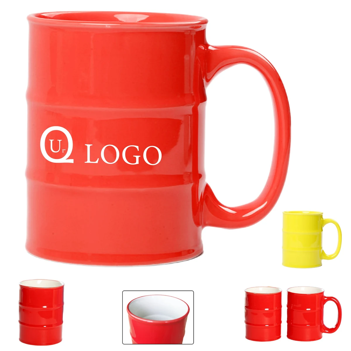 15.22Oz Oil Barrel Shape Ceramic Mug 1