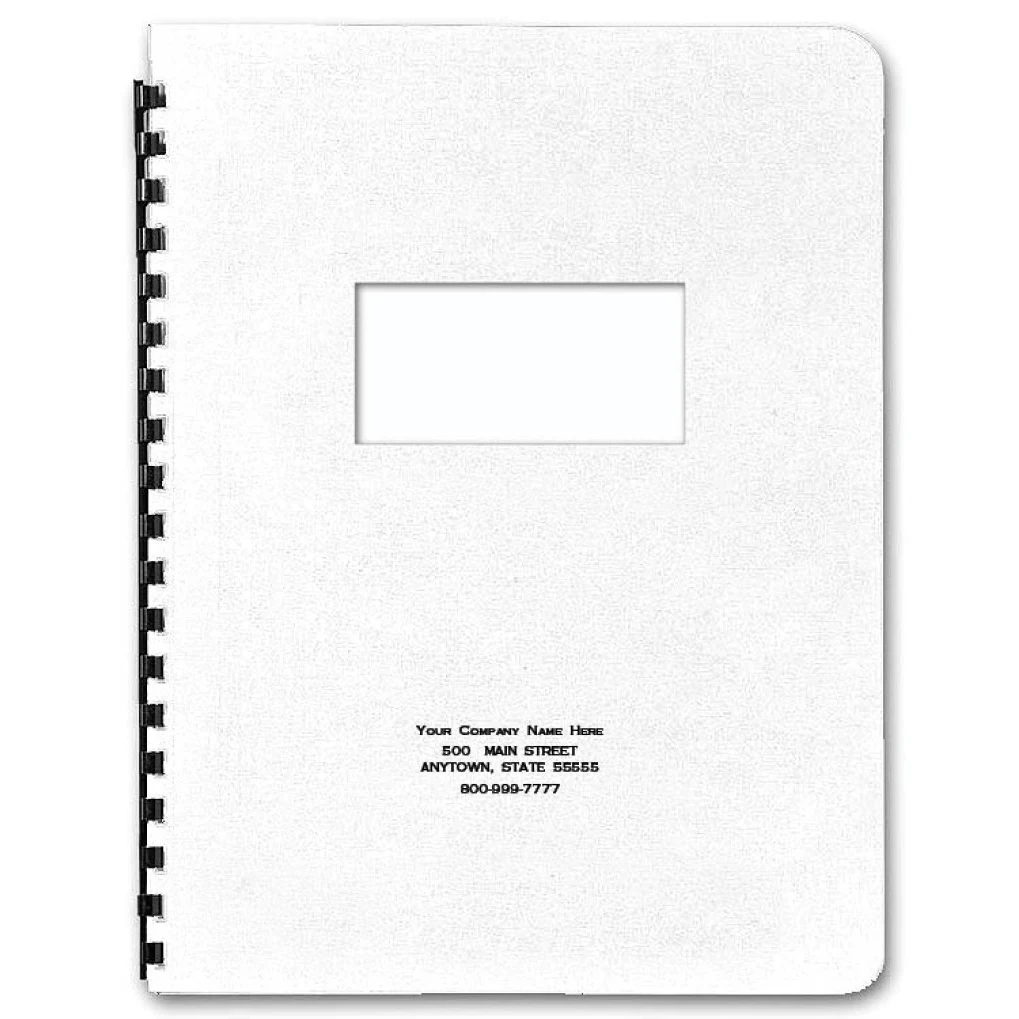 Cover - Report, Punch & Bind With Window 1