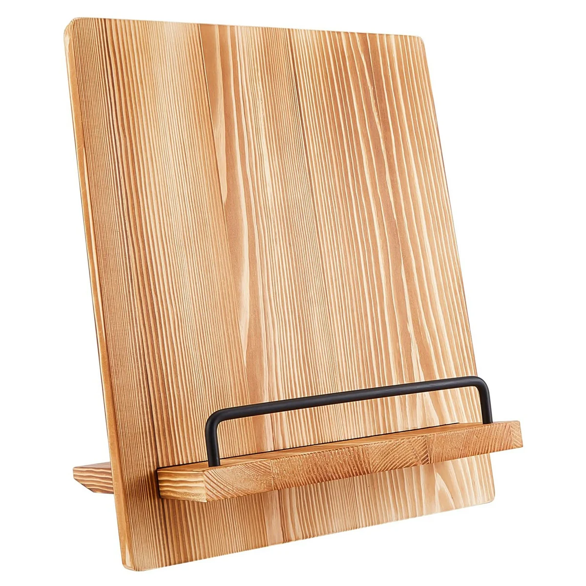 Cutting Board Style Wood Cookbook Stand 1