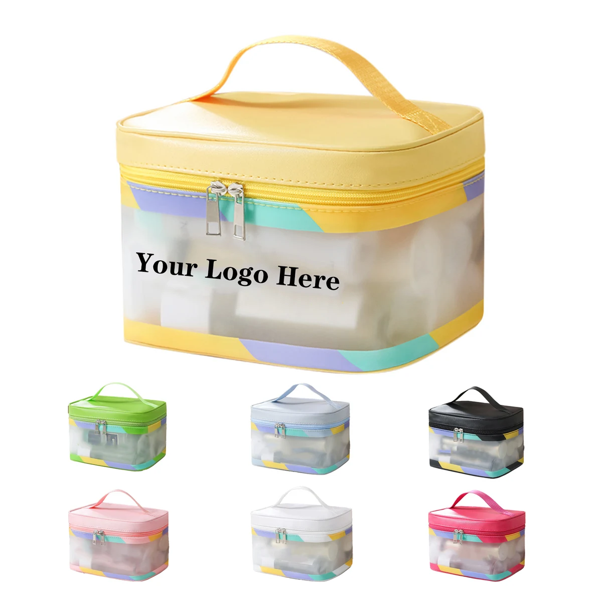 PVC Transparent Frosted Cosmetic Bag 1