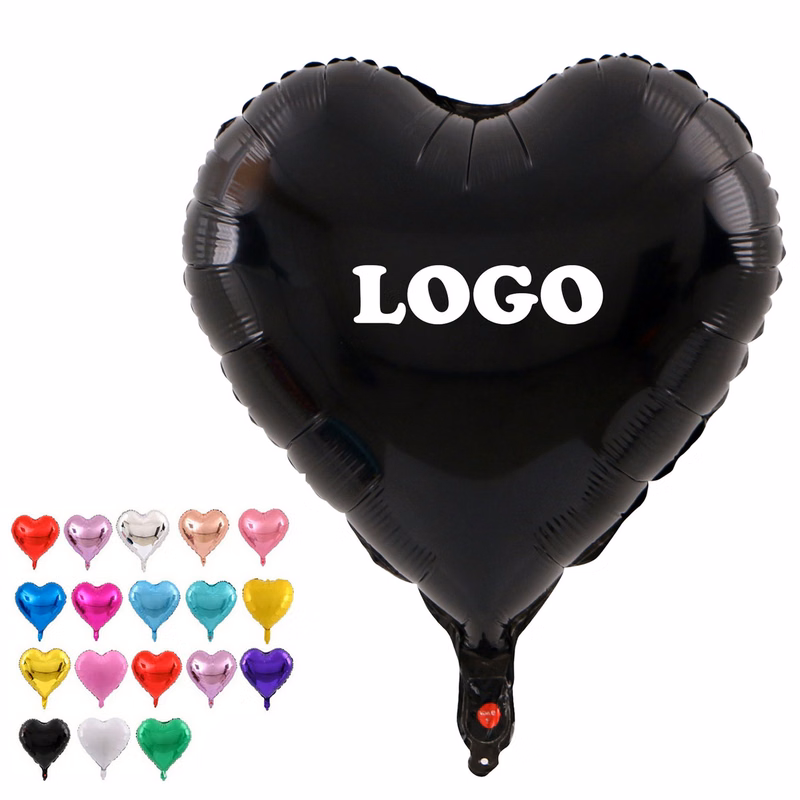 Custom Heart Shaped Aluminum Foil Balloon