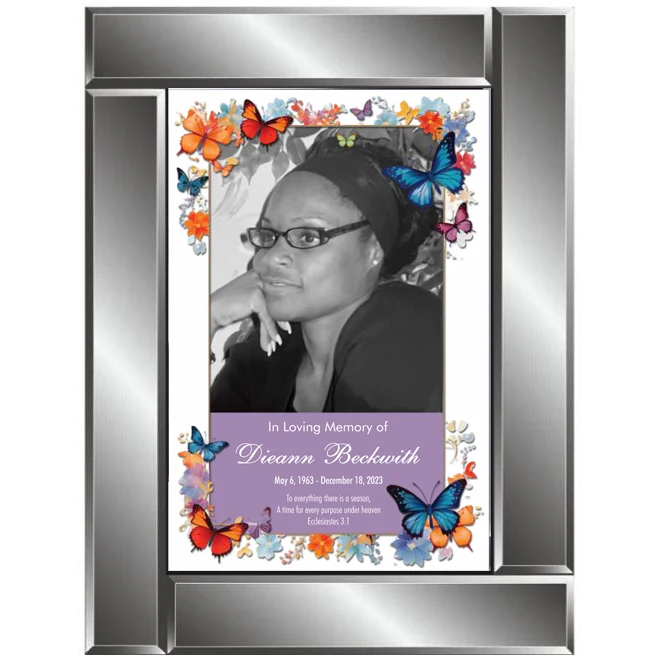 Beveled Glass Plaque 1