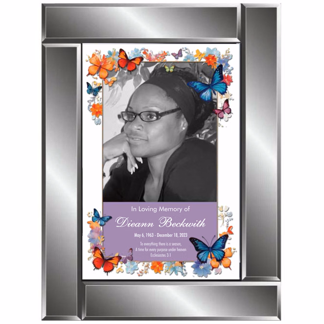 Beveled Glass Plaque