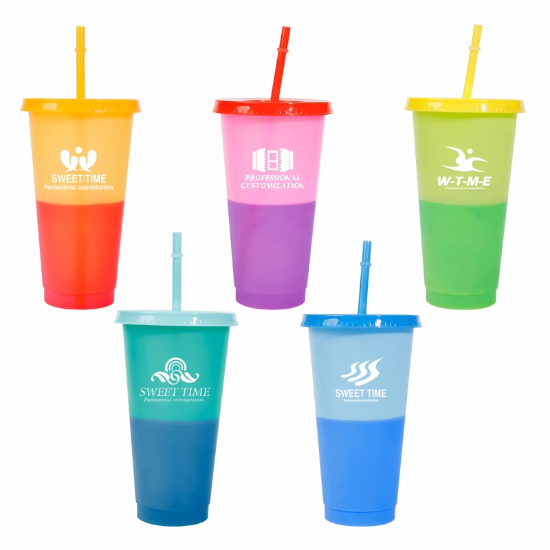 PP Color Changing Straw Cup