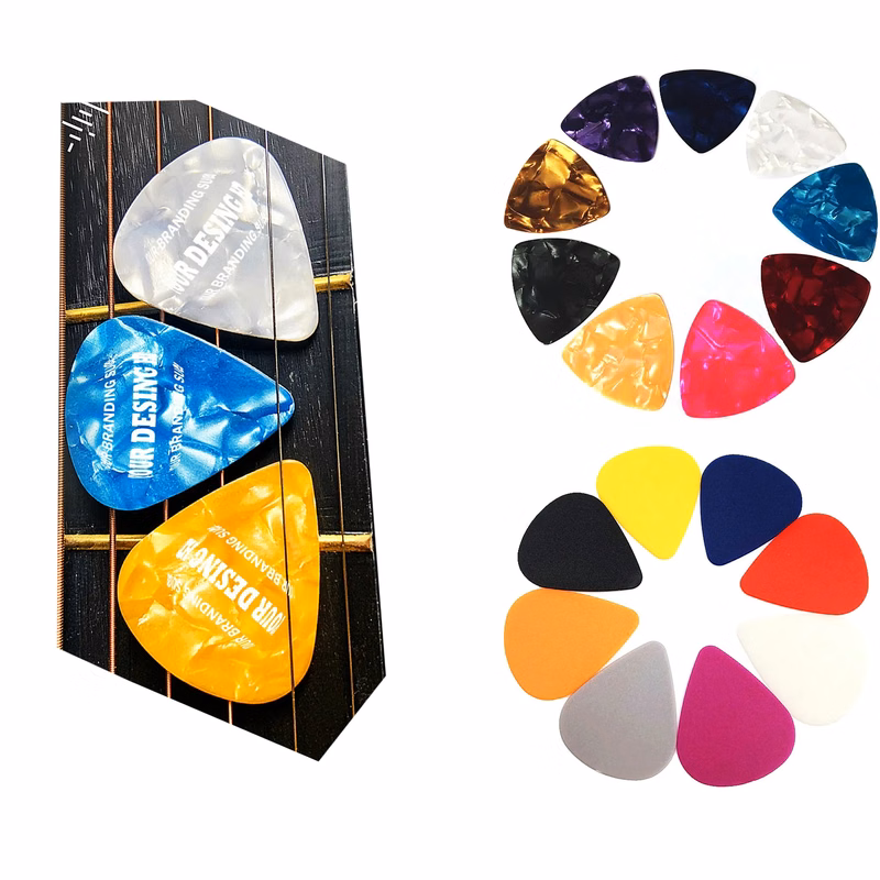 Custom Logo 0.5/0.75/1.0mm Guitar Picks Plectrums