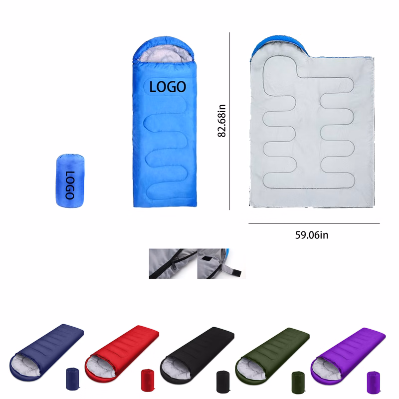 Polyester Warm Adult Camping Envelope Bag