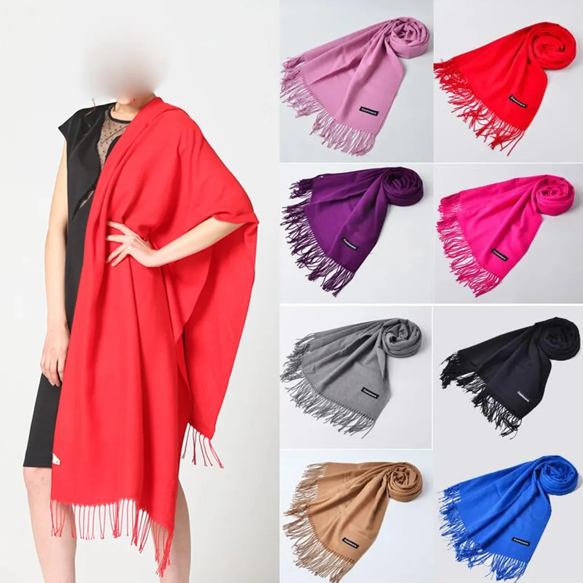 Cashmere Large Shawl Wrap 1