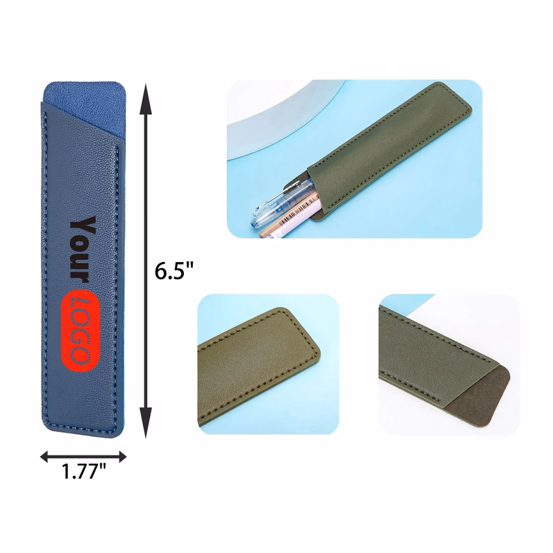 PU Leather Pen Sleeve Pouch