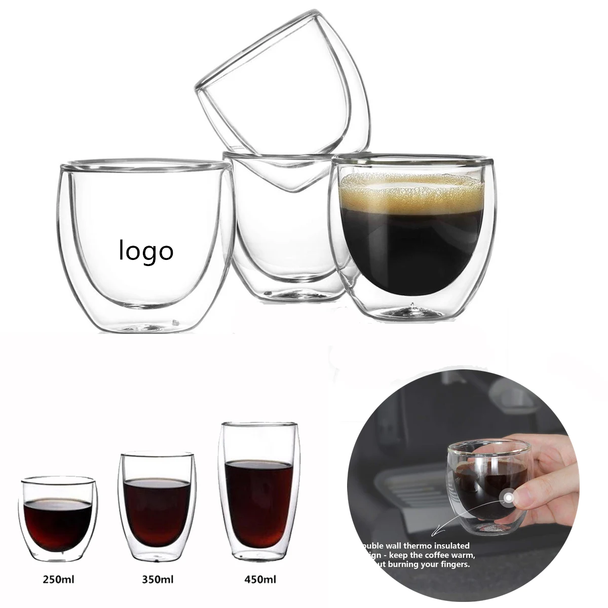 Double Wall Insulated Glasses Handmade Glass 1