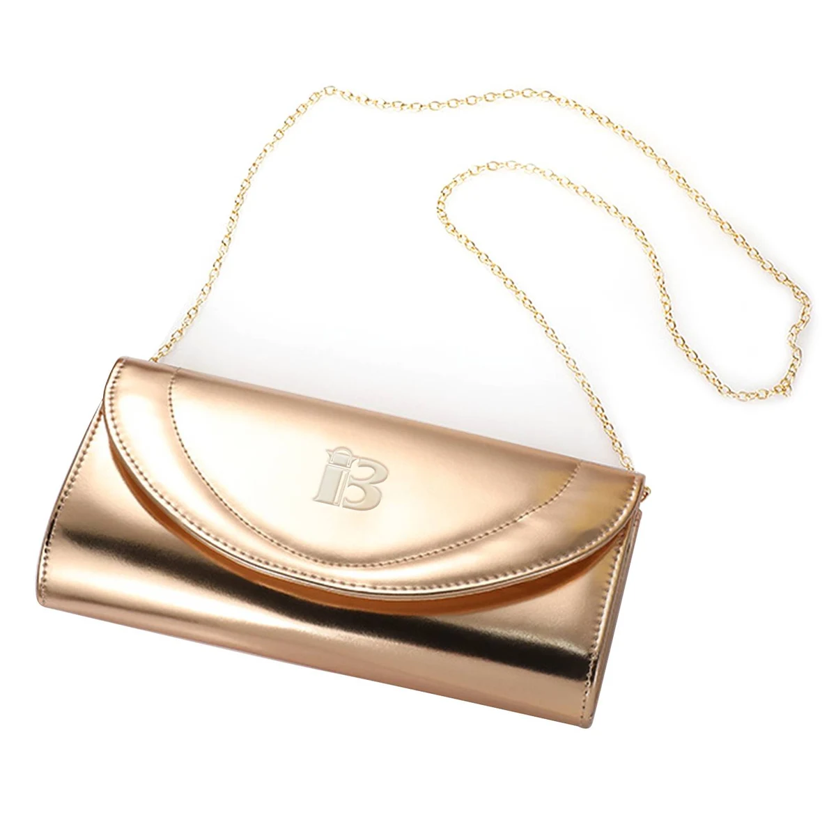 Genuine Leather Golden Dinner Crossbody Bag 1