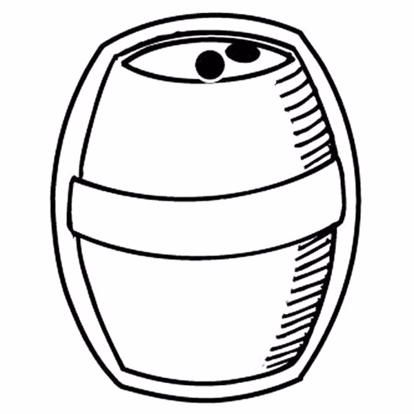 Barrel 1 Key Tag (Spot Color)
