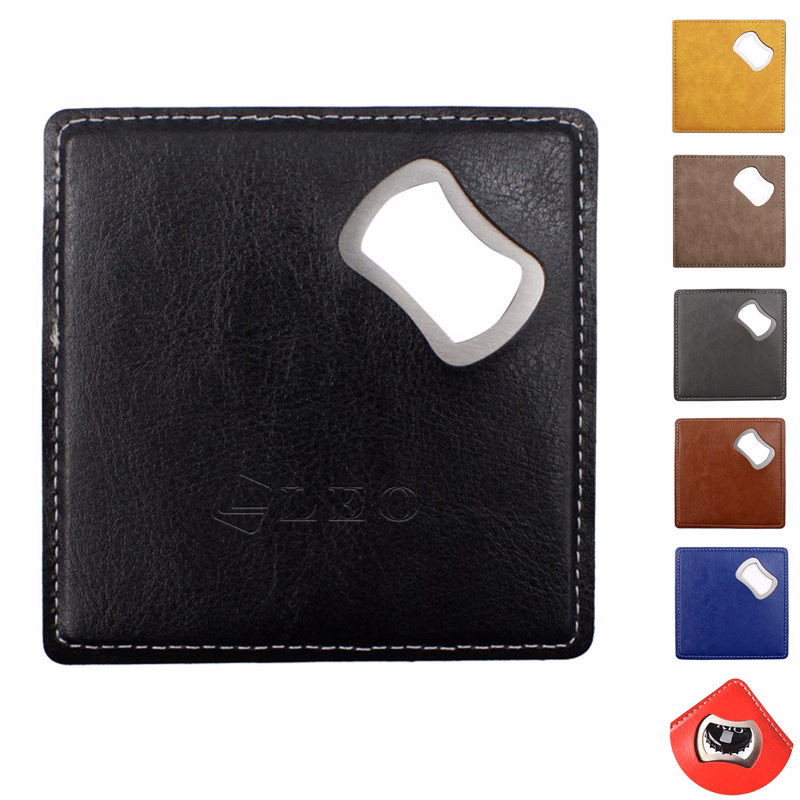Square Bottle Opener Coaster