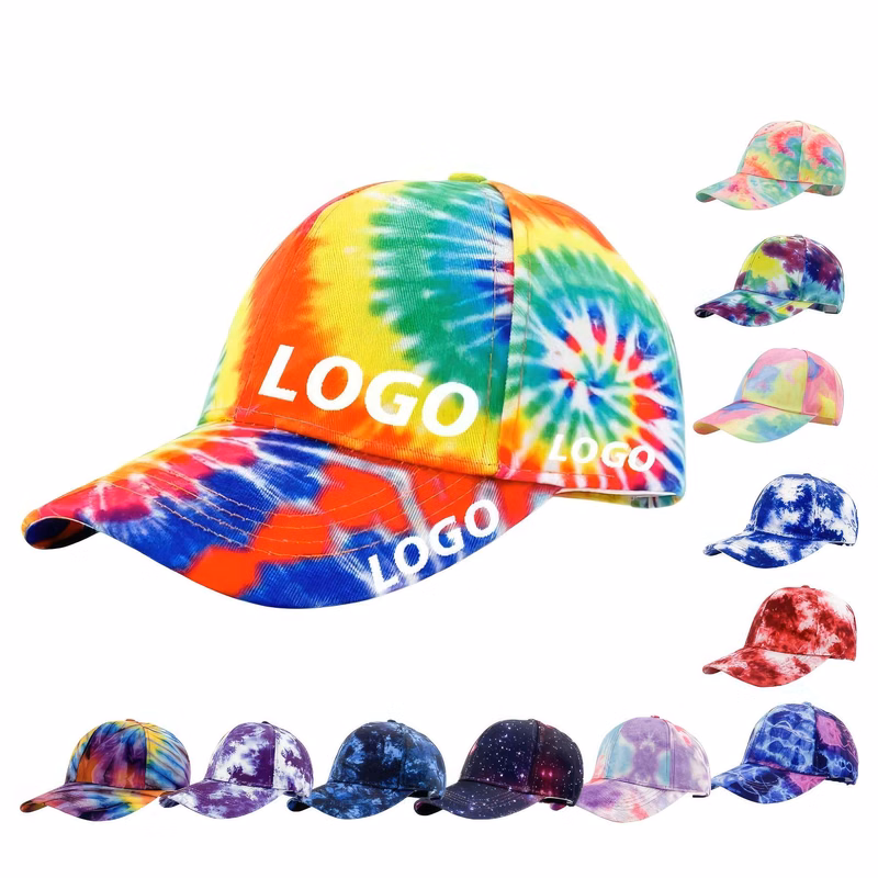 Custom Tie-dye Baseball Cap Golf Dad Hat for Men and Women