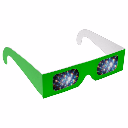 Rainbow Diffraction Glasses - Neon Frames - Stock