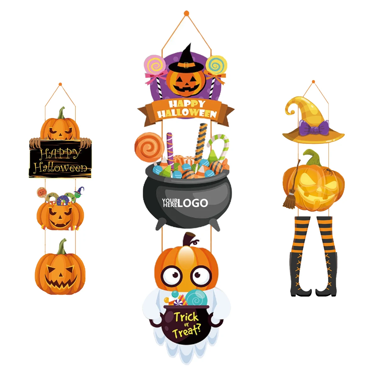 Festive Halloween Door Decor Made from Boxwood 1
