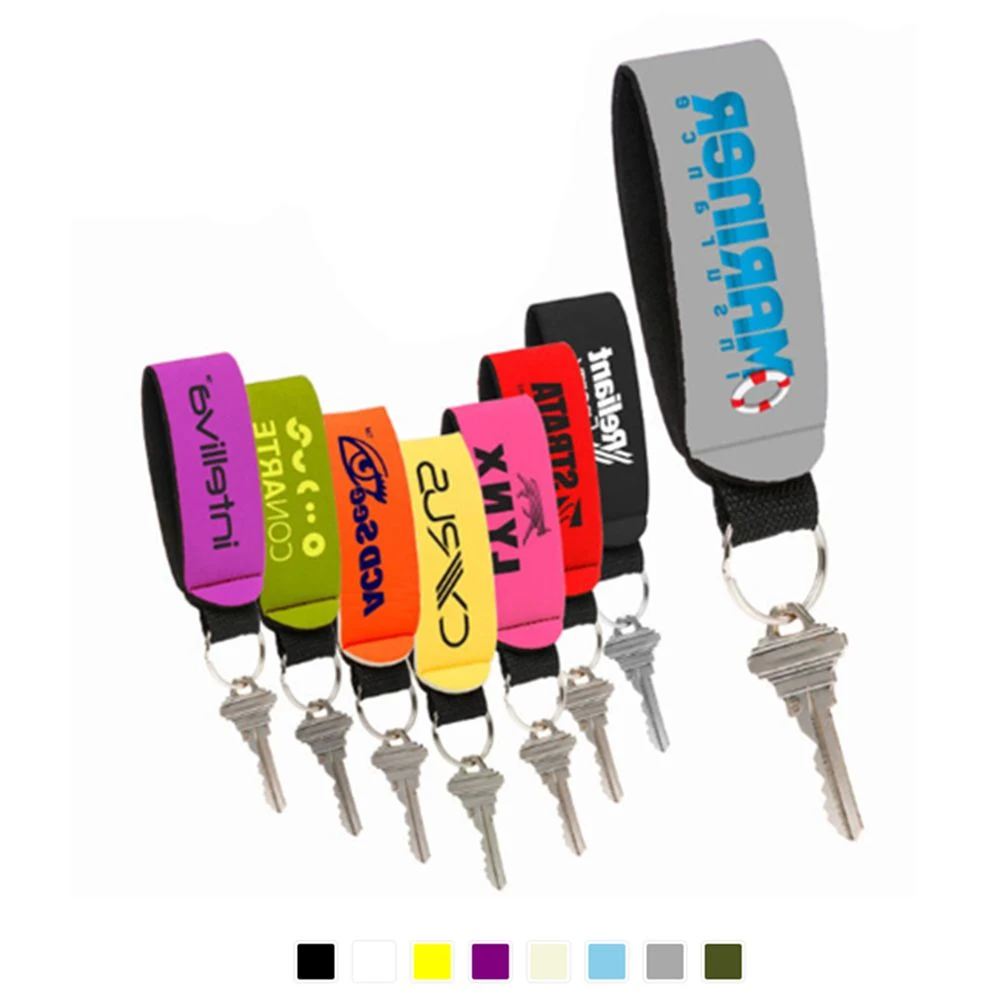 Neoprene Key Wristband w/Key Ring 1