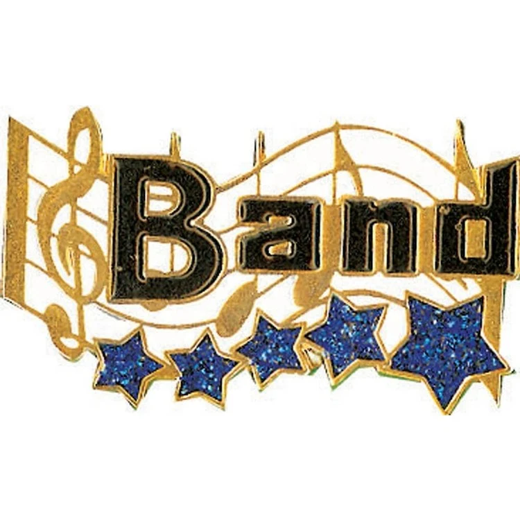 Band Music Award Lapel Pin (1-1/4") 1
