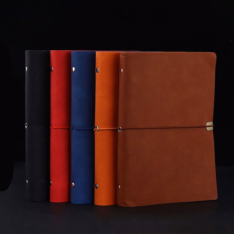 Vintage Leather Journal Style Binder / Padfolio