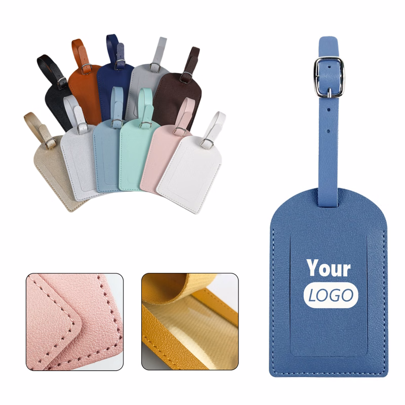 Customizable PU Leather Tag for Travel Bags