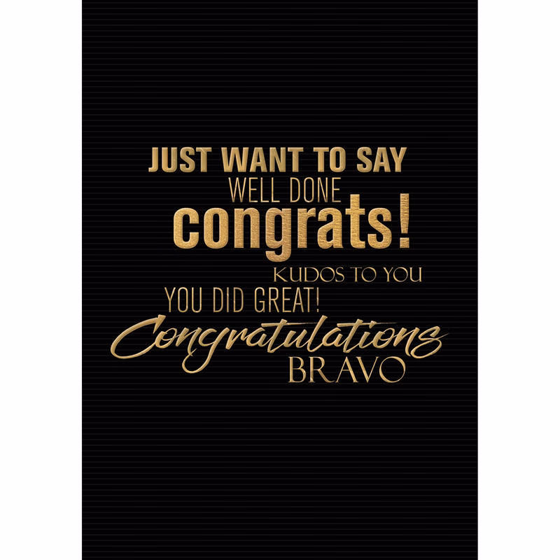 Real Deal Congratulations Cards
