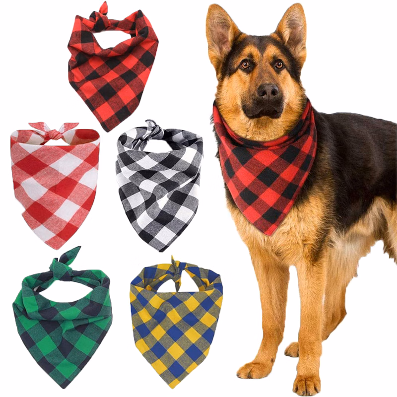 Premium Christmas Plaid Pet Bandana Scarfbirthday