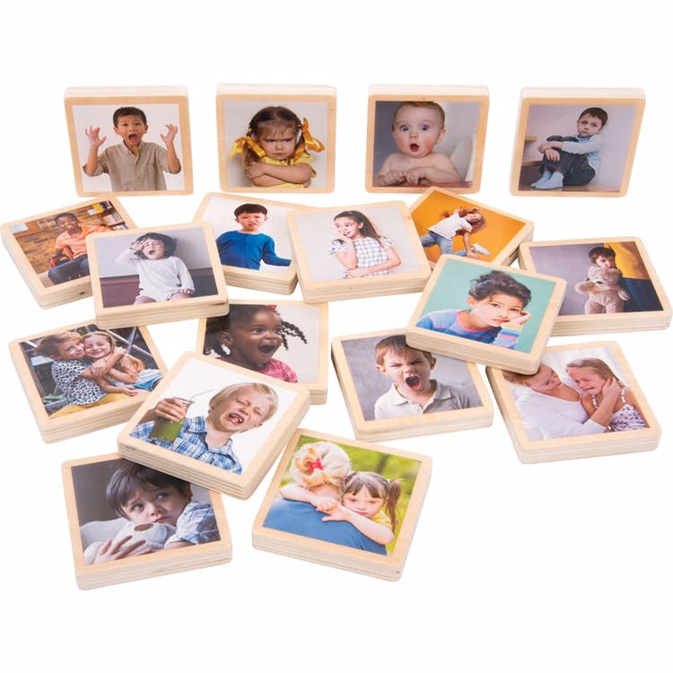 My Emotions Wooden Tiles - 18 Tiles Age 2+