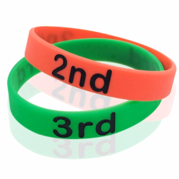 Custom Silicone Wristband with Full-Color Logo — Sports & Event Bracelet