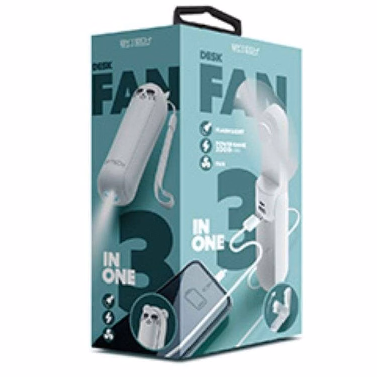3-in-1 Desktop Fans -White