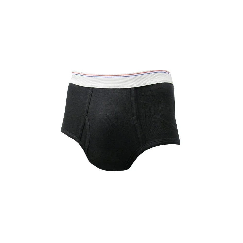 Men's Boxer Briefs - Black XL Mid-Rise 1