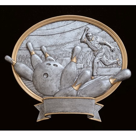 8" Bowling Male Legend Plate