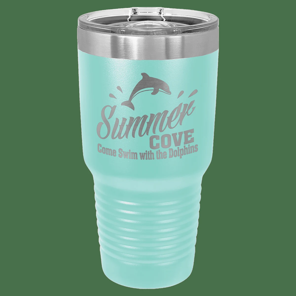 Polar Camel 30 oz. Teal Insulated Ringneck Tumbler with Slider Lid 1