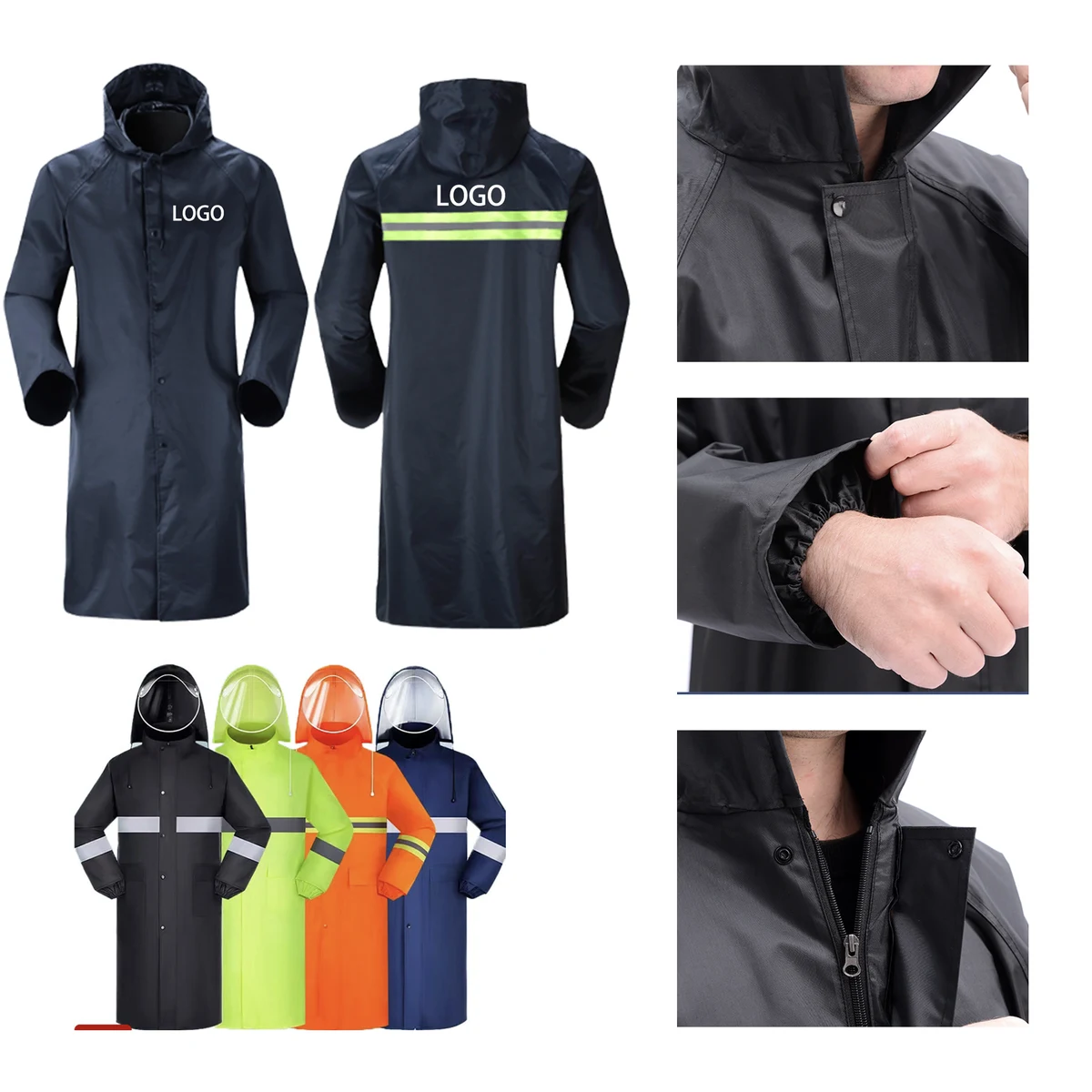 MOQ 10 PCS Stylish Portable Raincoat 1