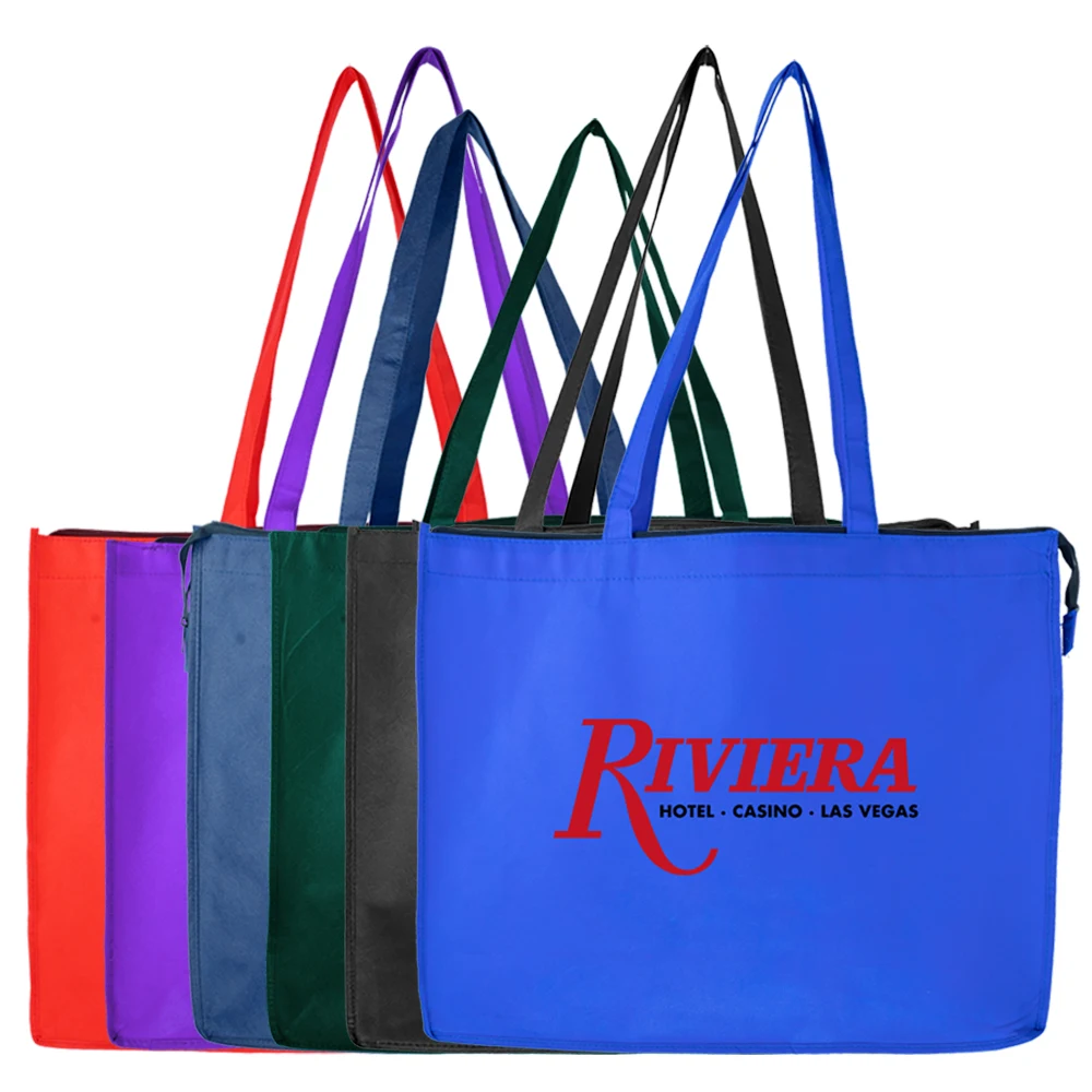 Extra-Large Polypropylene Tote Bag with Zipper 1