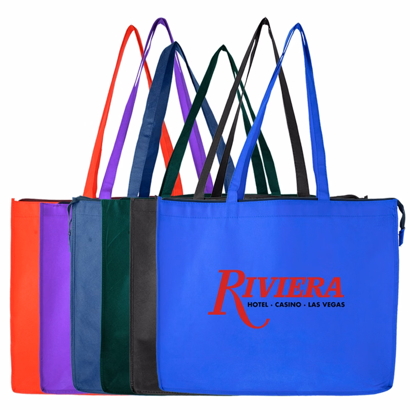 Extra-Large Polypropylene Tote Bag with Zipper