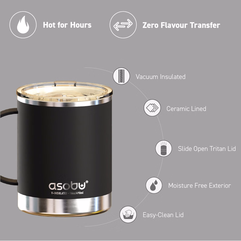 12 oz Asobu Ultimate Mug with Shatterproof Ceramic Interior
