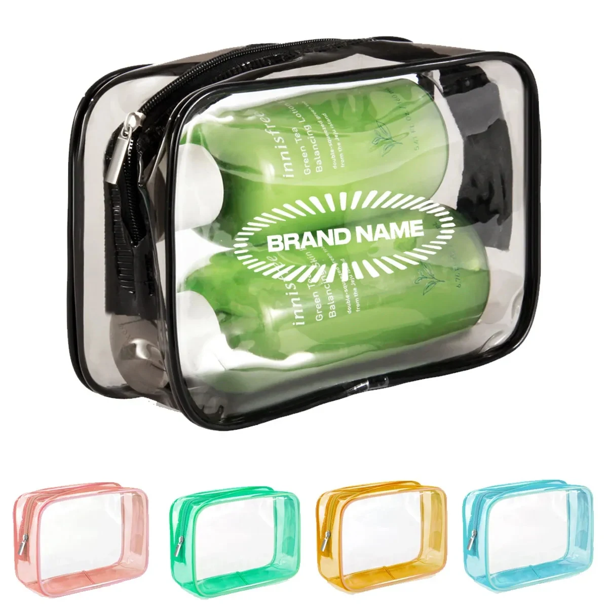 In Stock Clear Cosmetic Makeup Toiltery Organizer Bath Bag 1