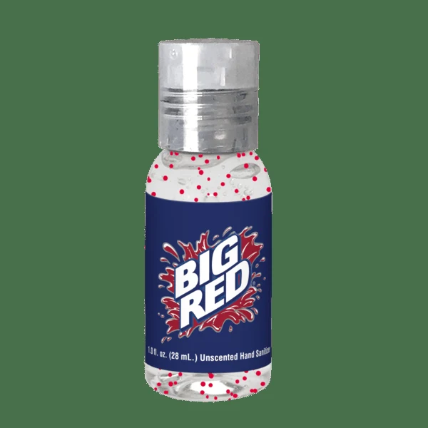1 oz Single Color Moisture Bead Sanitizer in Clear Round Bottle 1